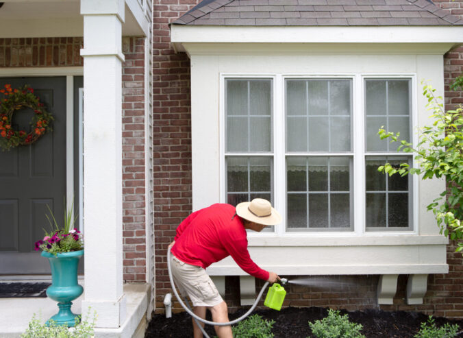 Man,Cleaning,The,Underside,Of,A,Bay,Or,Bump-out,Window